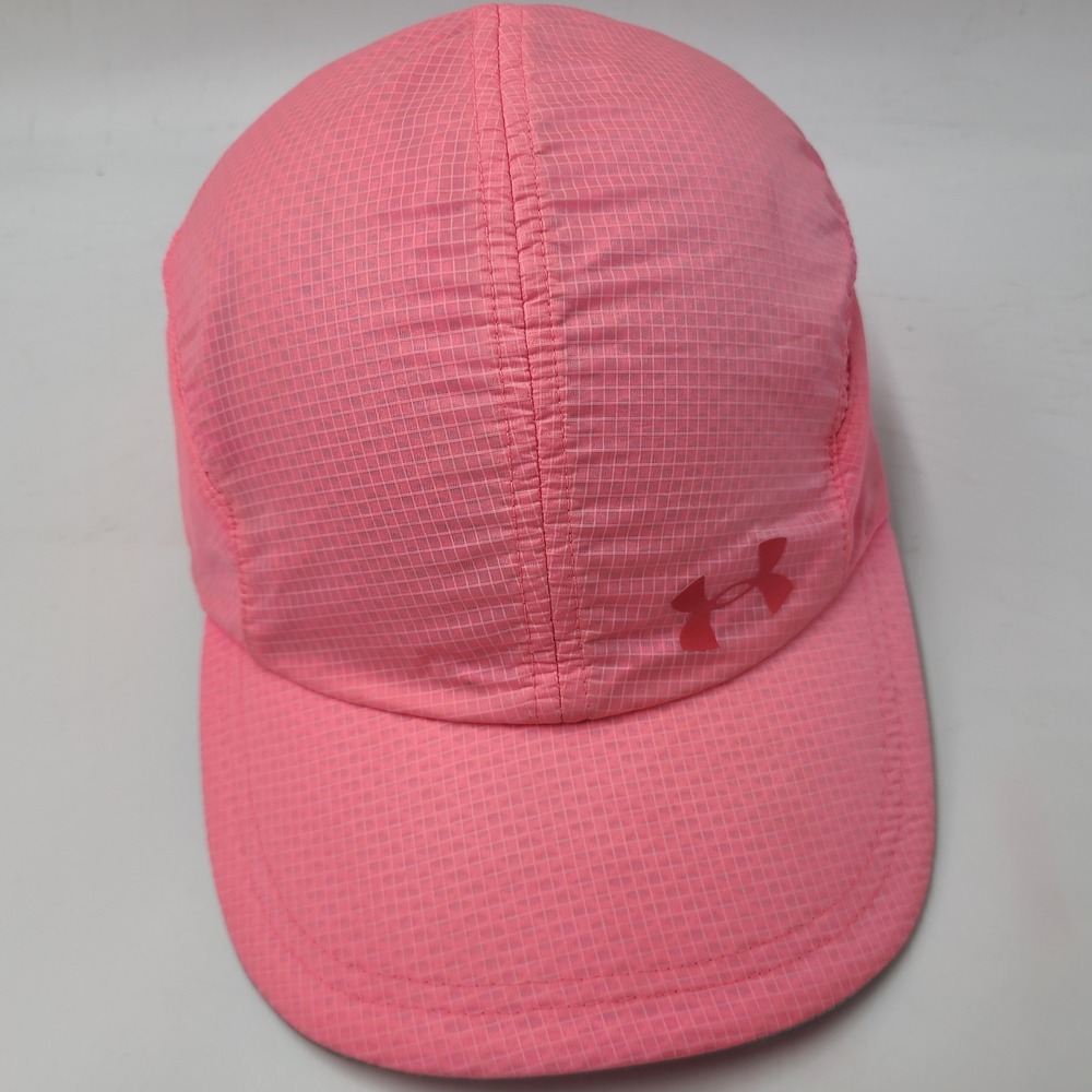 Women Under Armour Hat Adjustable Pink Ripstop Run Golf Outdoors Performance